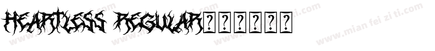 Heartless Regular字体转换